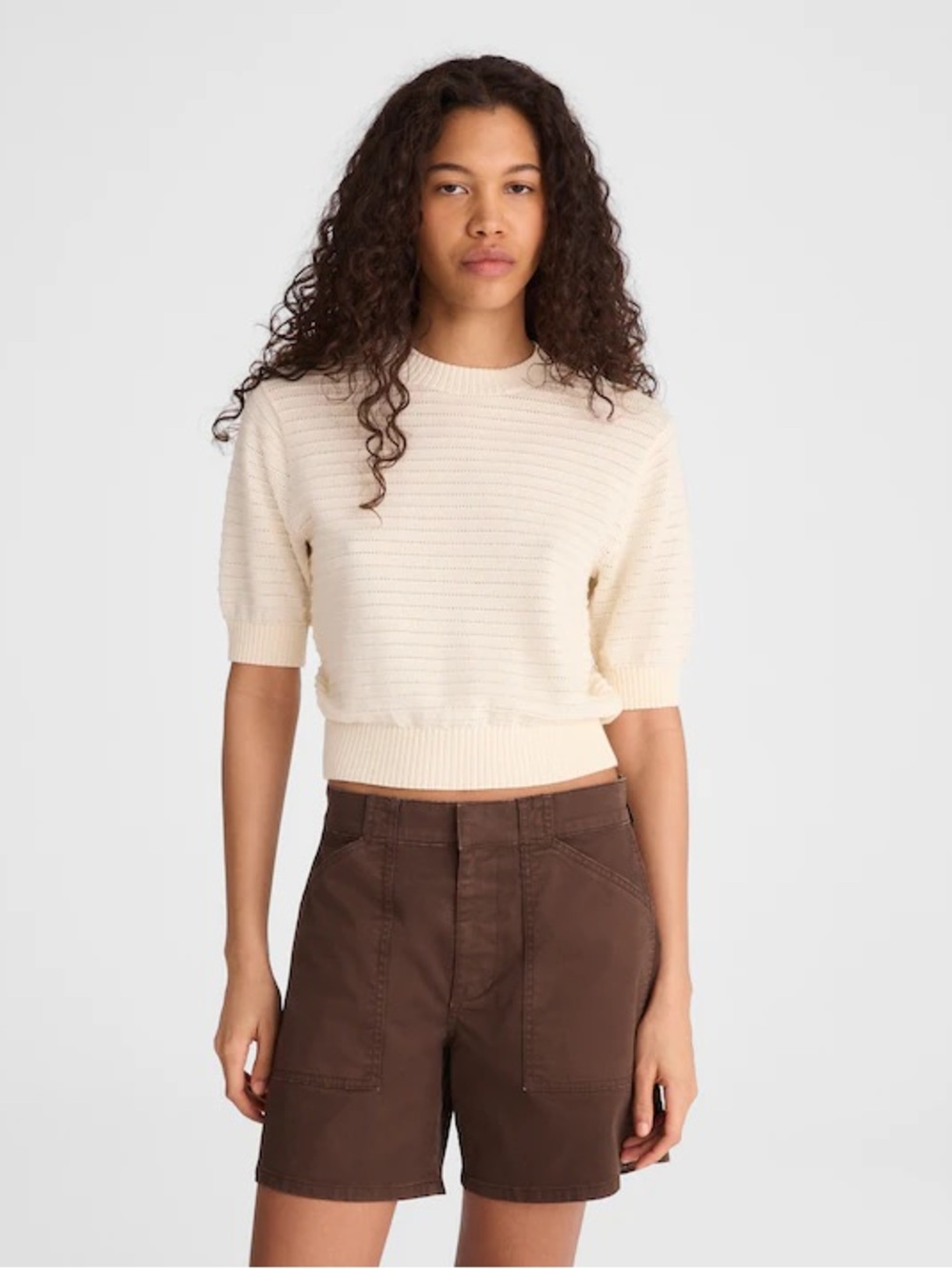 Madewell Essex Brown Utility Shorts